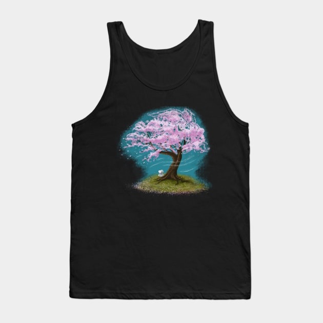 Cherry Blossom Tank Top by Raging Sockmonkey